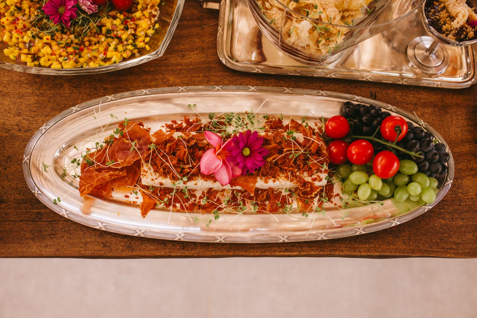 Colorful contemporary event catering